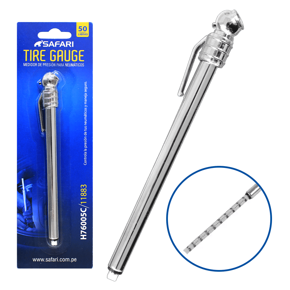 MEDIDOR DE AIRE 06-50PSI C/CLIP REGLA ABS