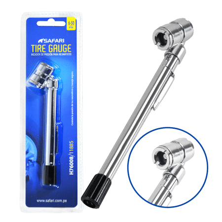MEDIDOR DE AIRE 06-50PSI C/CLIP CABEZAL DOBLE REGLA DE ALUMINIO PRO