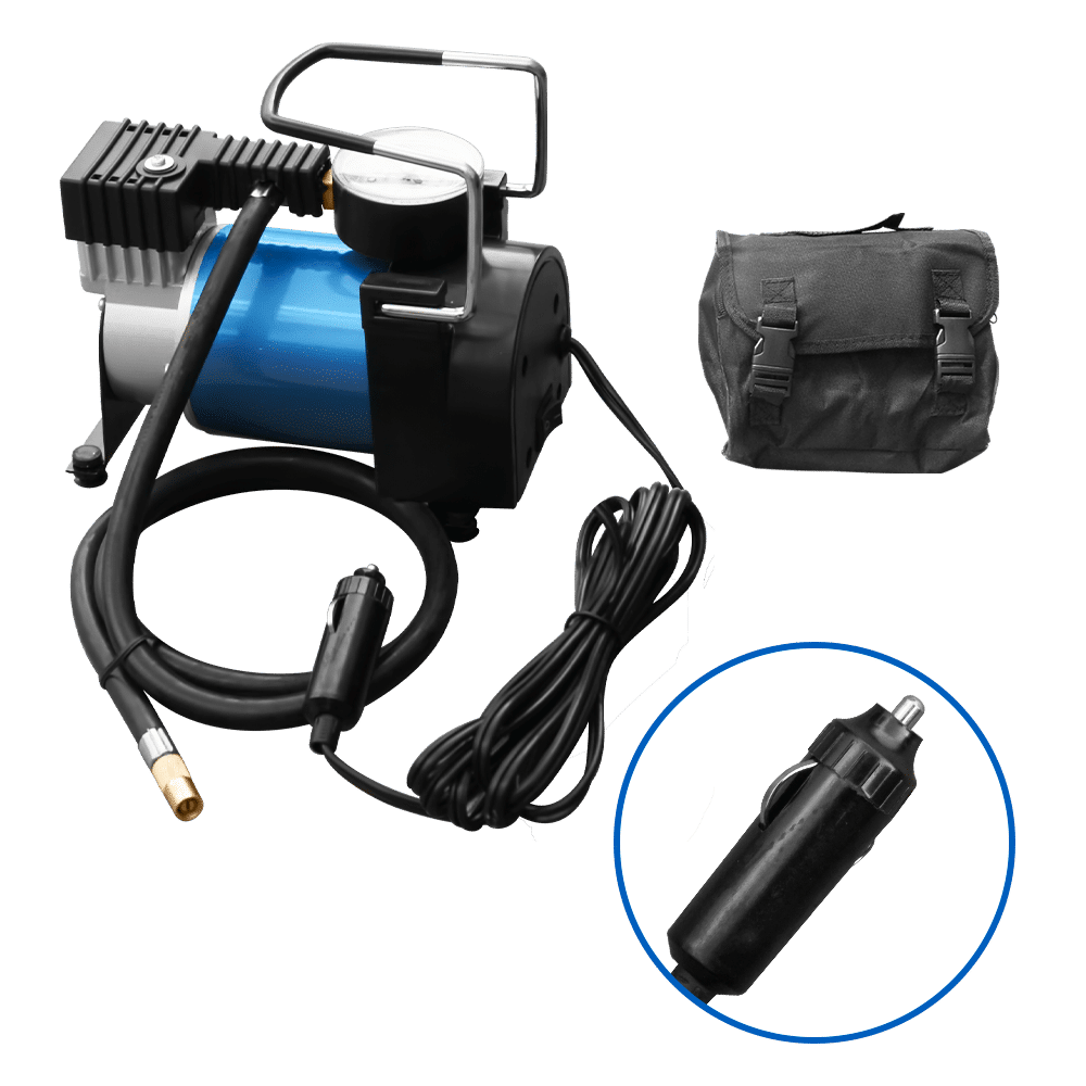 COMPRESOR INFLADOR LLANTA 12V 150PSI 35L/MIN MET +ACC