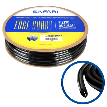FILETE FLEX HQUALITY PVC 60MT/ROLLO NEGRO