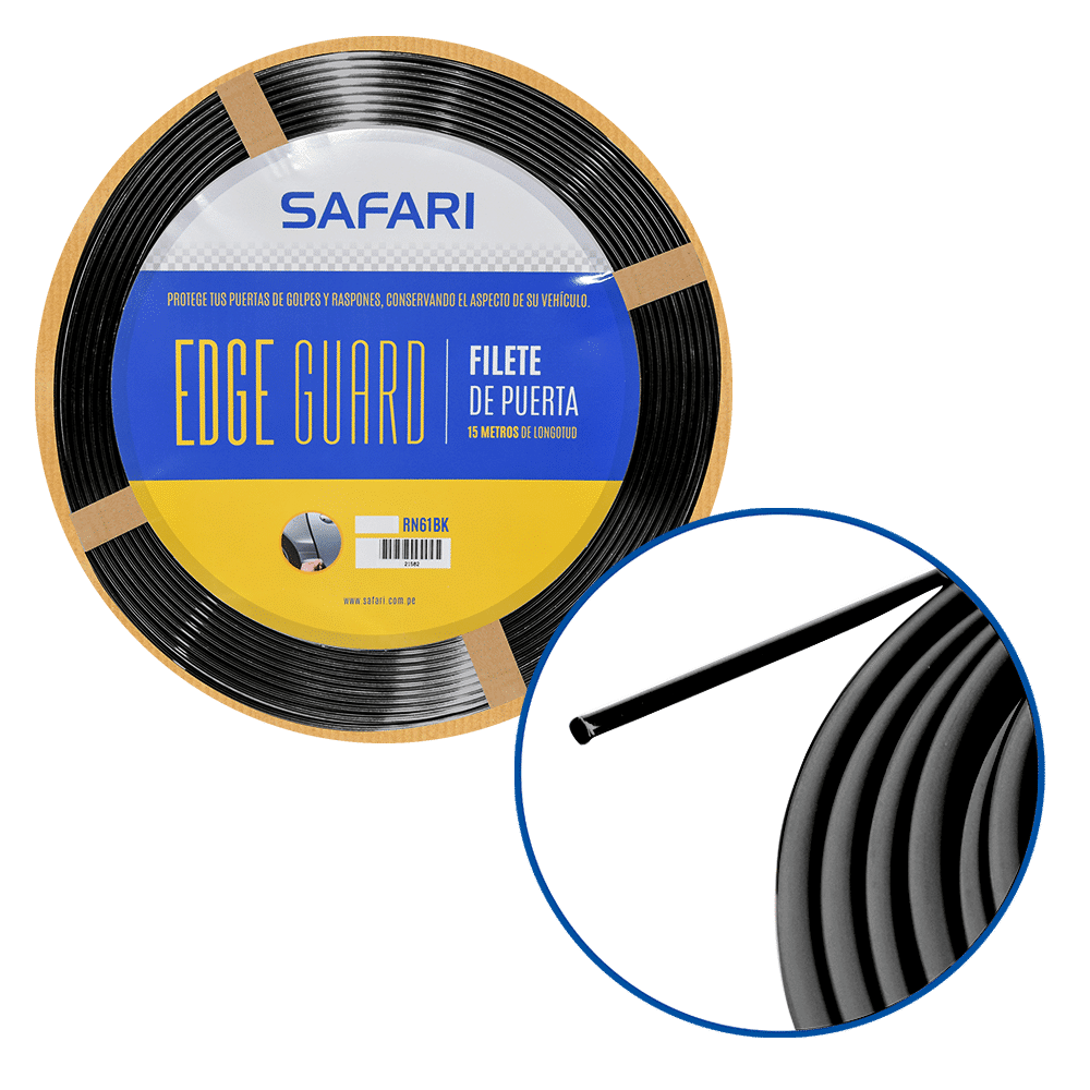 FILETE FLEX HQUALITY PVC 15MT/ROLLO NEGRO