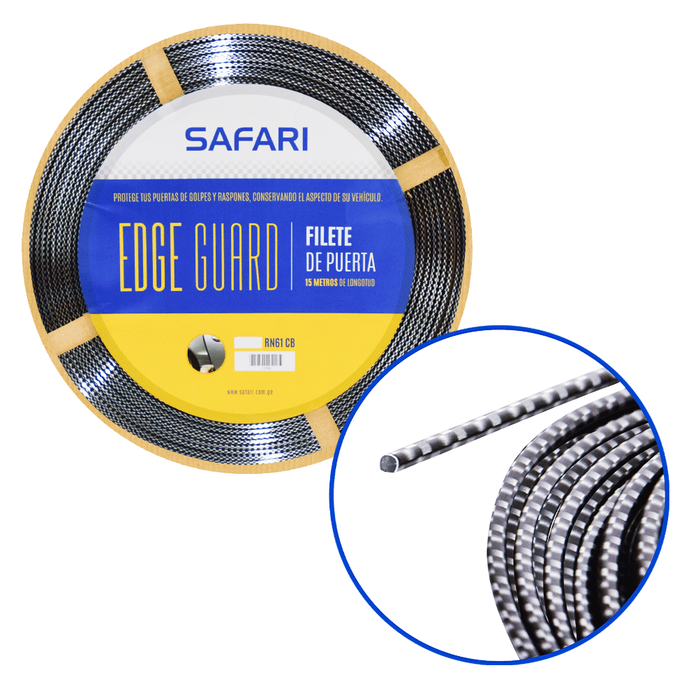 FILETE FLEX HQUALITY PVC 15MT/ROLLO CARBON