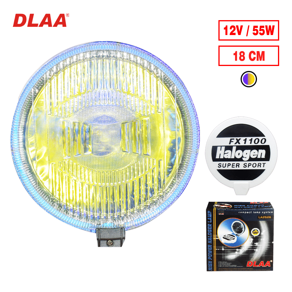 NEBLINERO REDONDO 12V H3 55W 18CM FX1100 C/TAPA TORNASOL