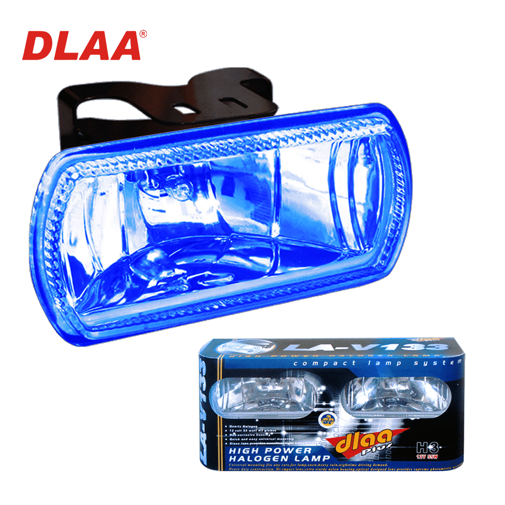 NEBLINERO RECTANGULAR ALUMINIO AZUL