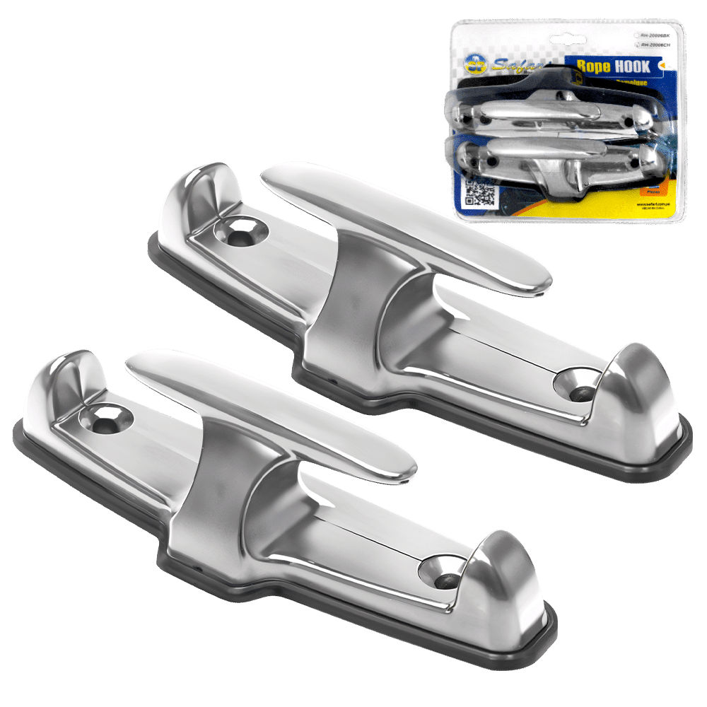 GANCHO METALICO SET X2 P/TOLVA PICK UP CROMADO