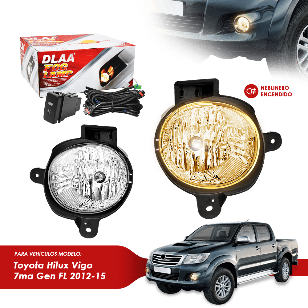 NEBLINERO SET COMPLETO TY HILUX VIGO 7MA GEN FL 2012-15