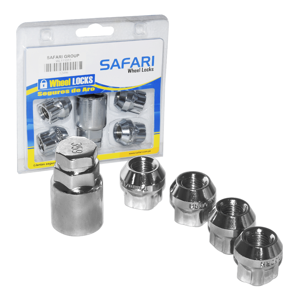 SEGURO DE RUEDA 12MMX1.25 ABIERTO 5 PIEZAS P/NISSAN