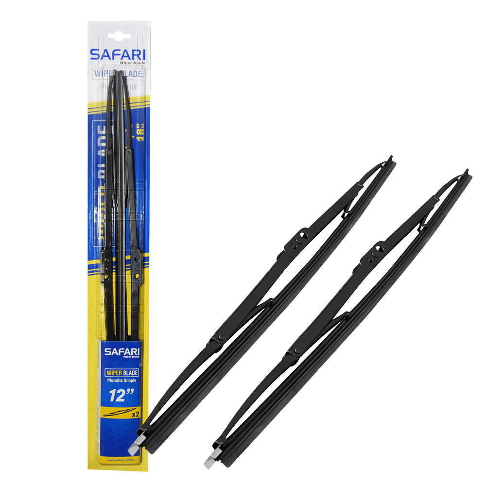 PLUMILLA UNIVERSAL X2 MARCO METALICO SOPORTE ABS 12PULG