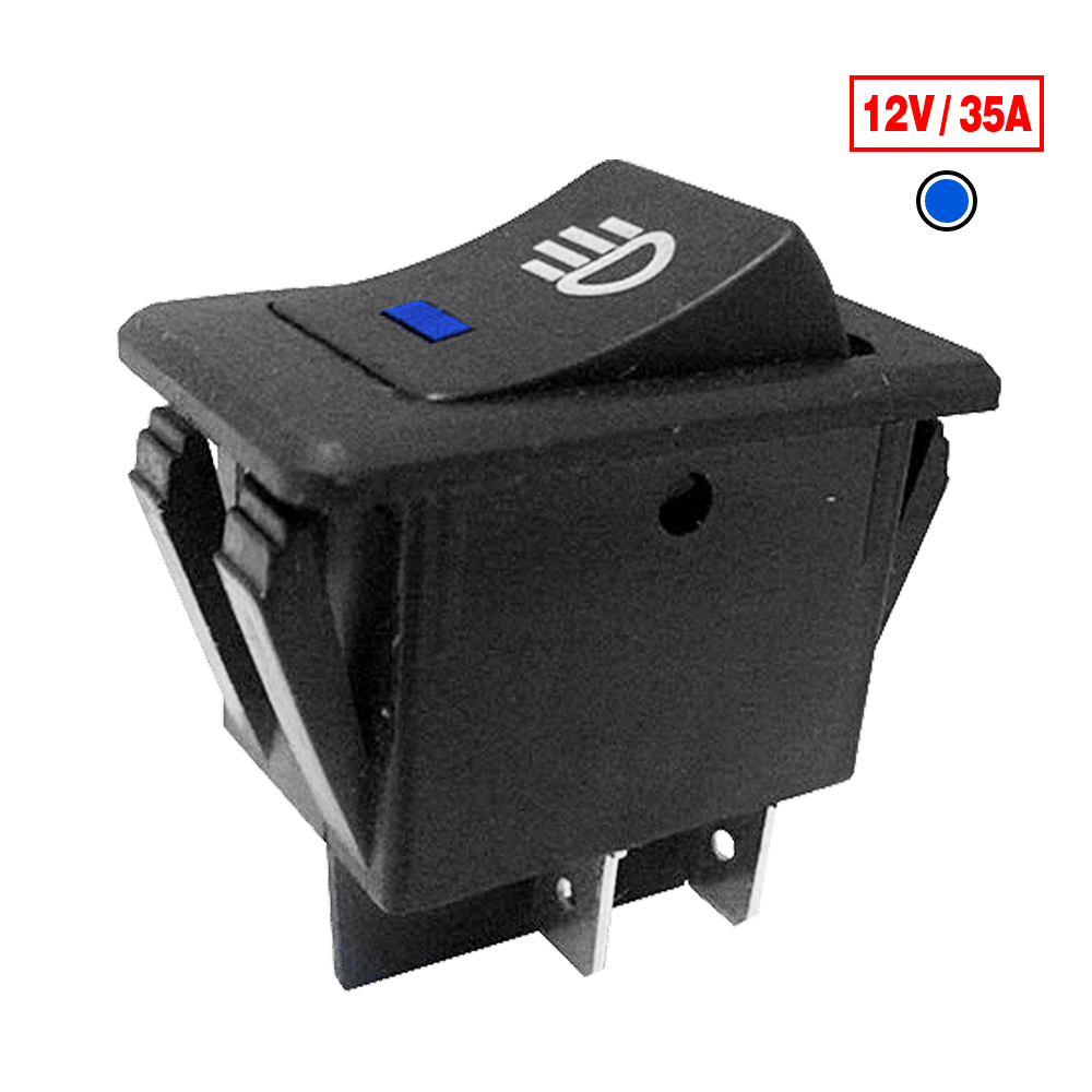 SWITCH DE LUZ 12V 35A AZUL