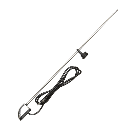 ANTENA LATERAL AM/FM 122CM + CABLE CROMADA