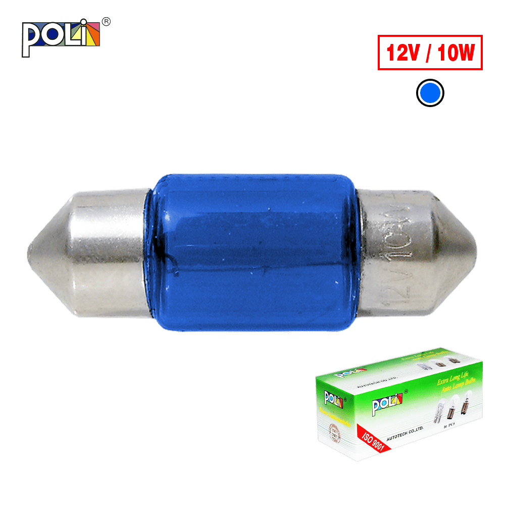 FOCO DE SALON T11X31 12V 10W SV 8.5 AZUL X10PZS