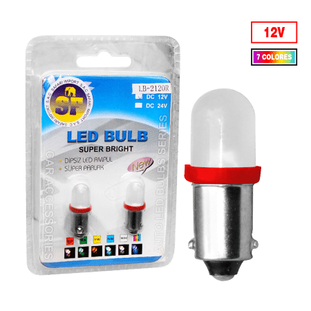 FOCO LED T8.5 7COLORES X10PZS