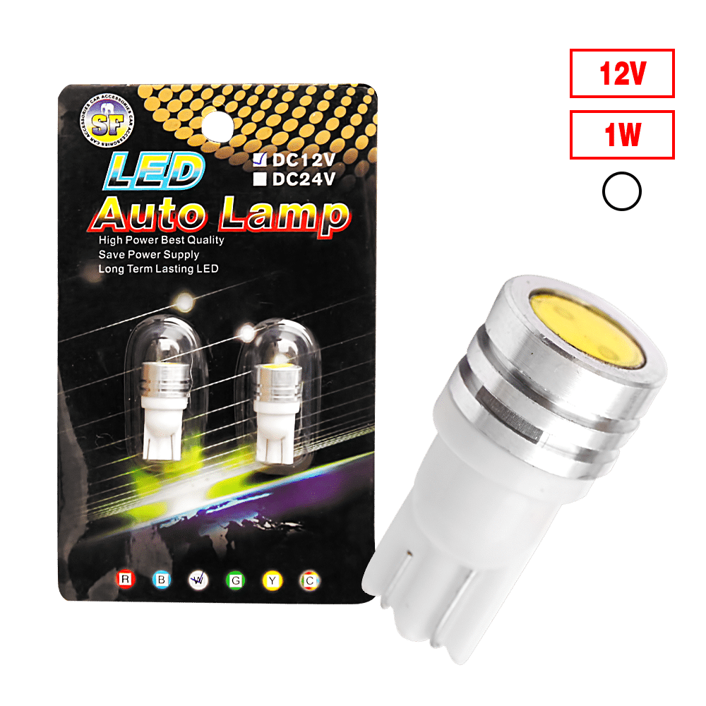 FOCO LED T10-HP 12V 1W BLANCO