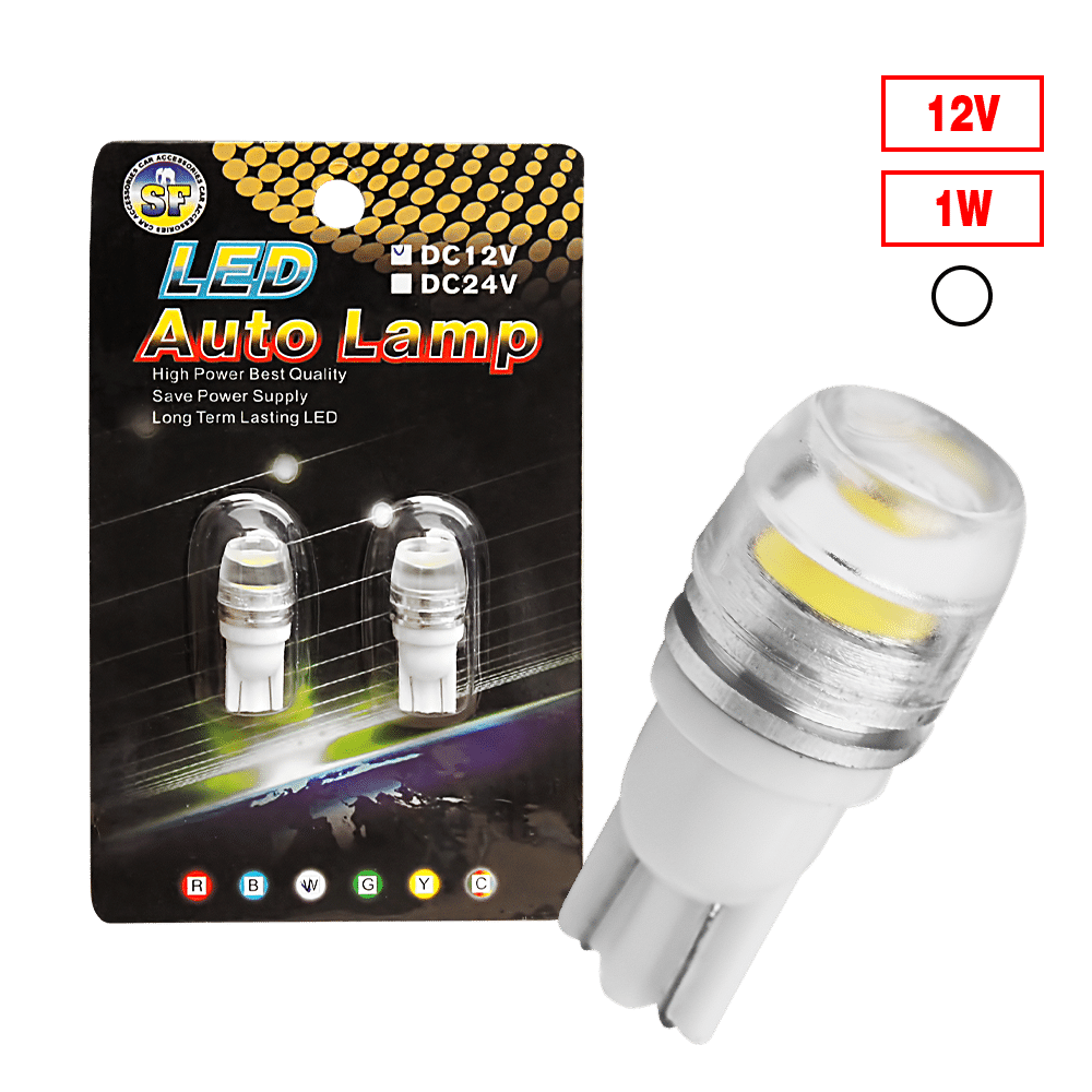 FOCO LED T10-HP 12V 1W BLANCO