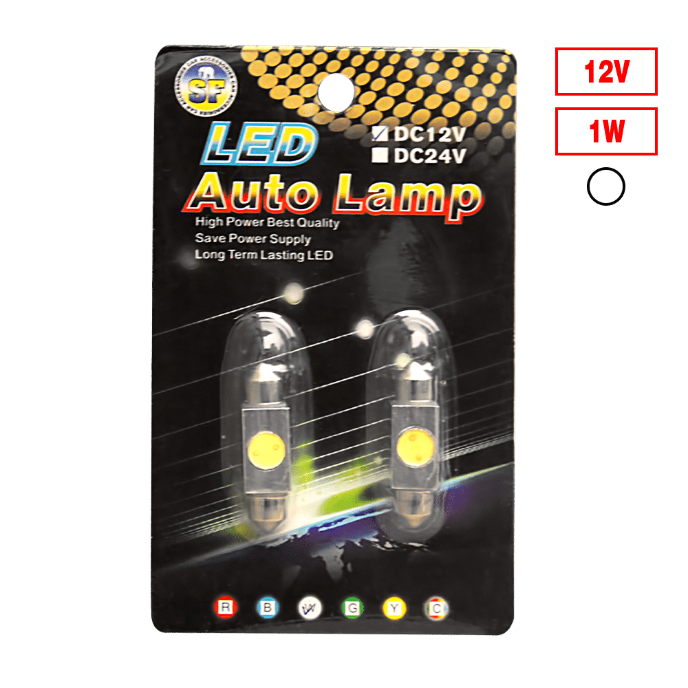 FOCO LED T10X36-HP 12V 1W BLANCO