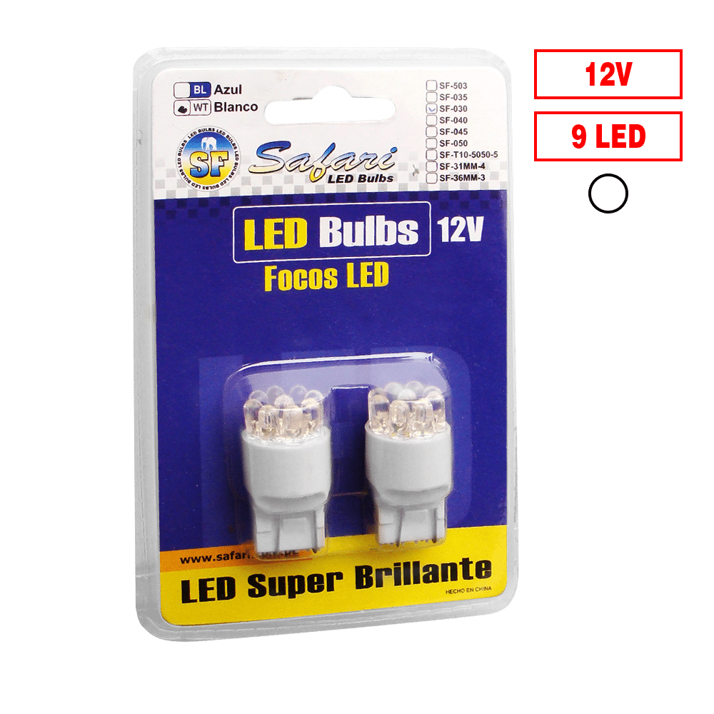 FOCO LED 7443-9Q 12V SUPER WHITE