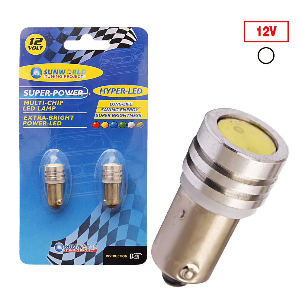 FOCO LED BA9S-1SMD/7080 1WX2 12V BLANCO