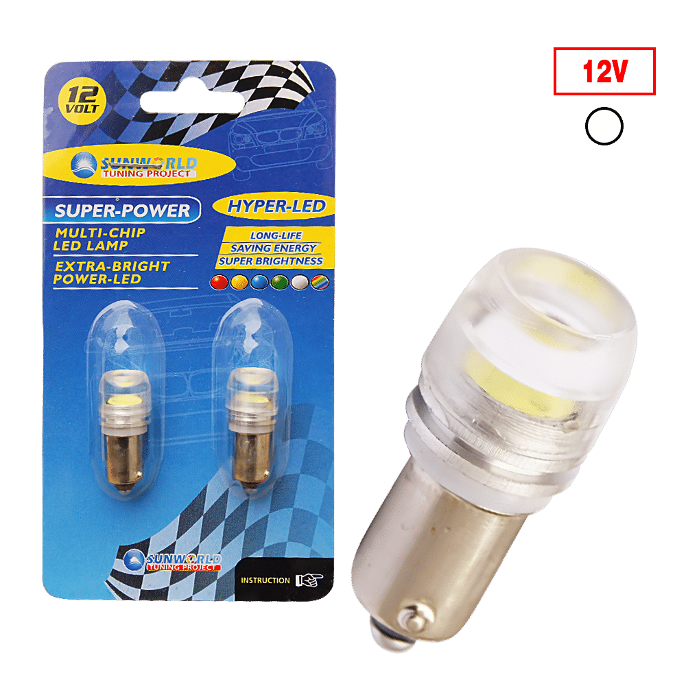 FOCO LED BA9S-1SMD/7080 1WX2 12V BLANCO