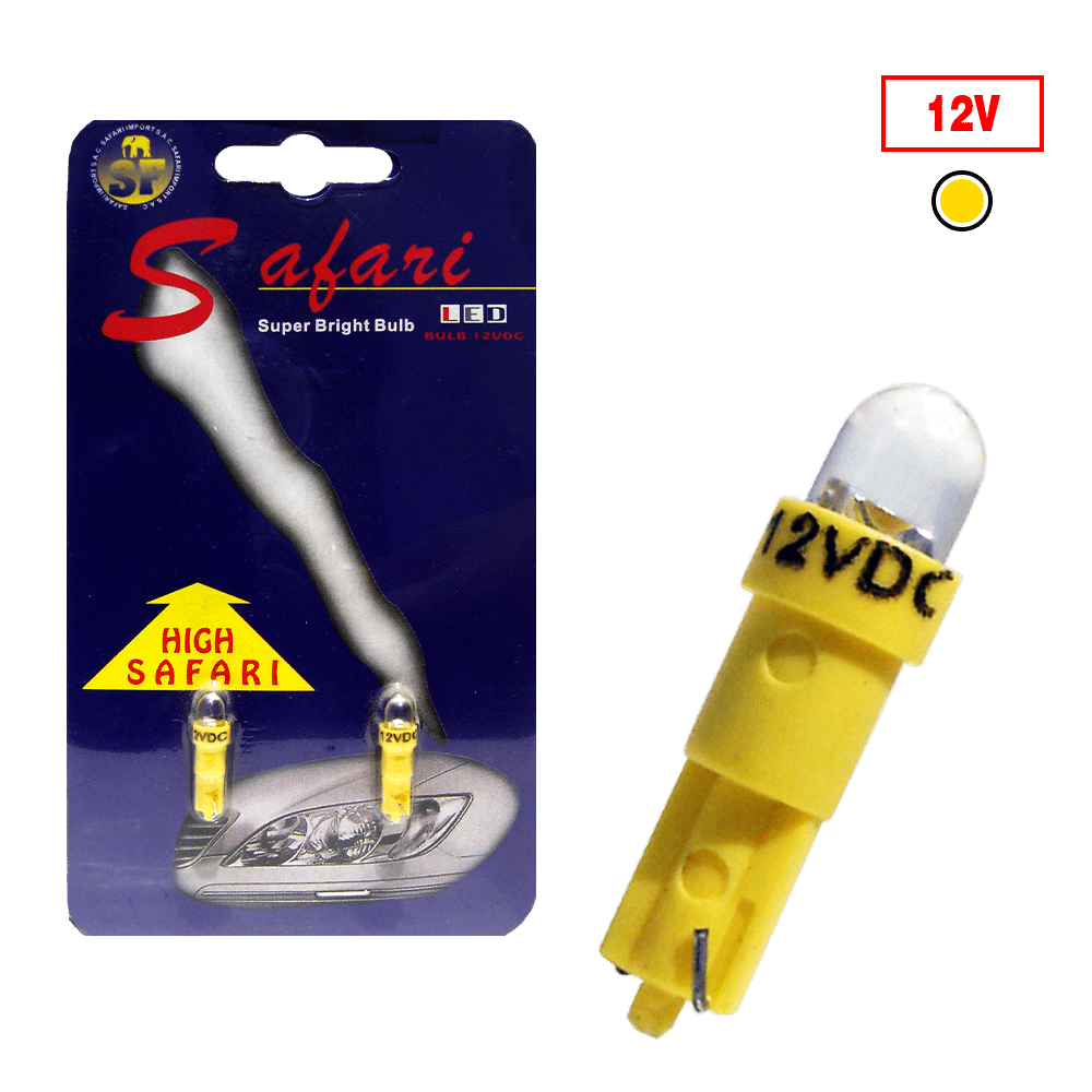 FOCO LED T5 12V AMARILLO X2PZS