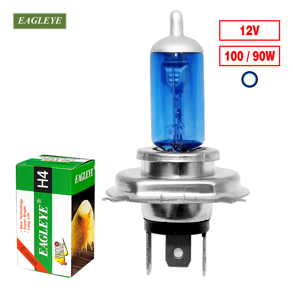 FOCO HALOGENO H4 12V 100/90W P43T SUPER WHITE