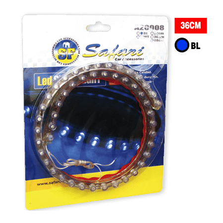 CINTA FLEXIBLE 36CM LED AZUL LE3009BL-36CM
