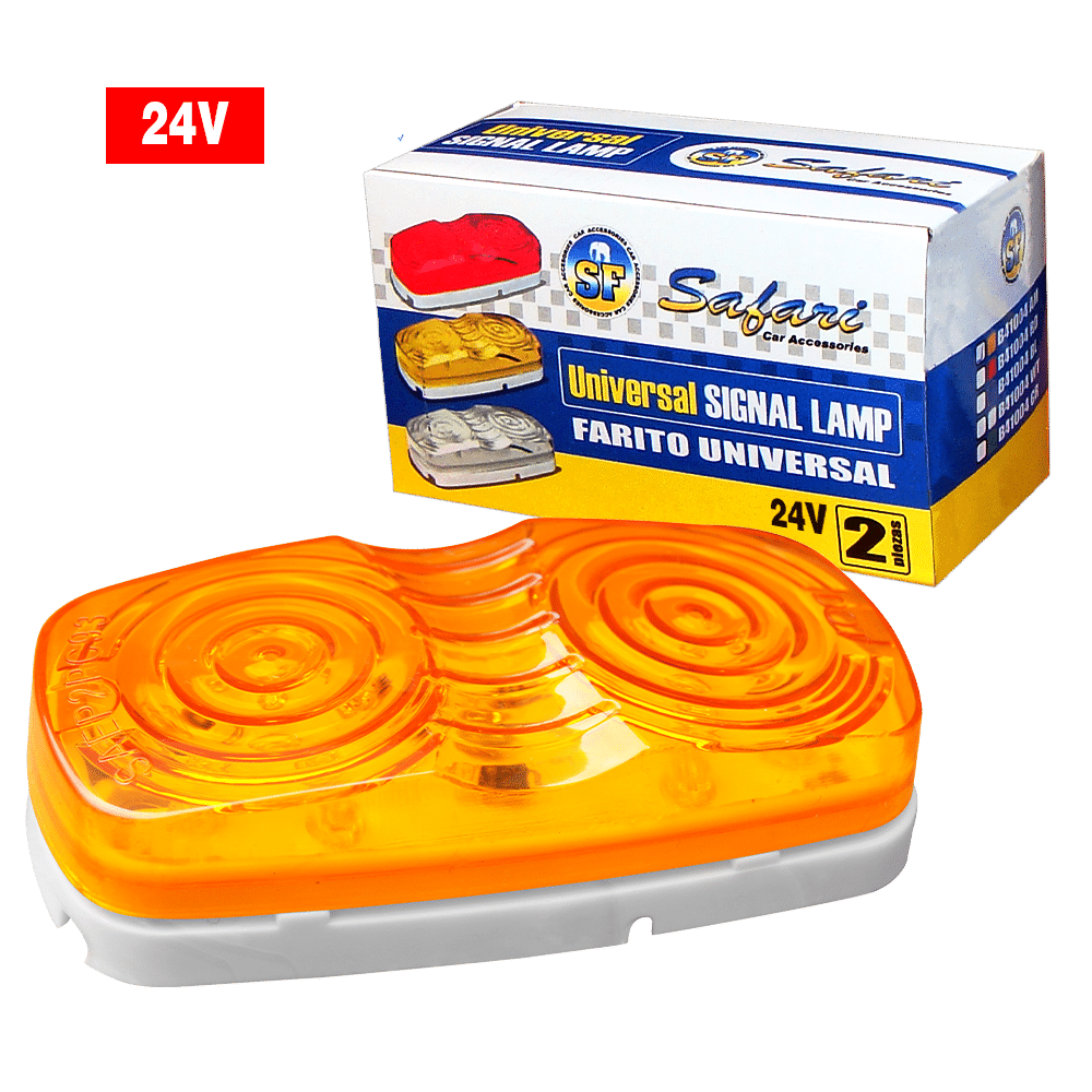 FARITO LATERAL AMBAR T10 24V 5W X2PZS