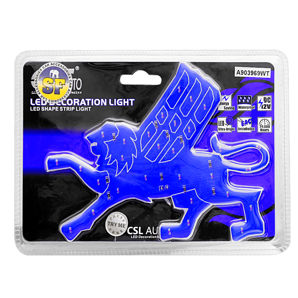 STIKER CON 30 LEDS BLANCO