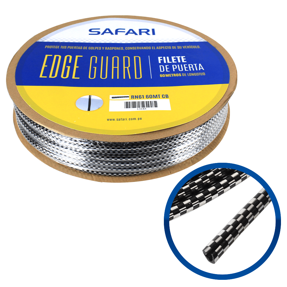 FILETE FLEX HQUALITY PVC 60MT/ROLLO CARBON