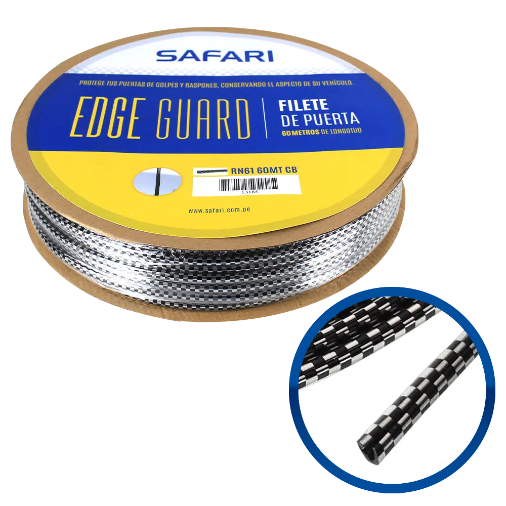 FILETE FLEX HQUALITY PVC 60MT/ROLLO CARBON