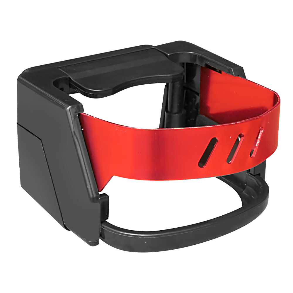 PORTA VASOS NEGRO/ROJO