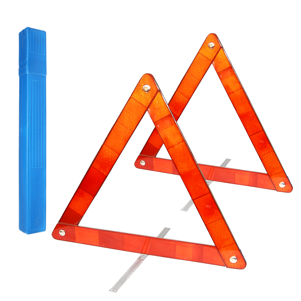 TRIANGULO REFLECTIVO 2PZS ESTUCHE AZUL
