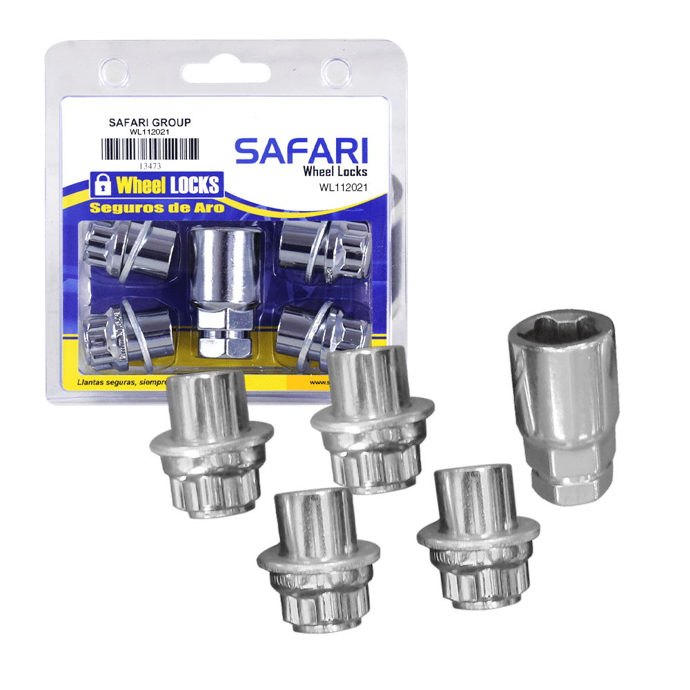 SEGURO DE RUEDA 12MMX1.25 5 PIEZAS C/ANILLO P/NISSAN