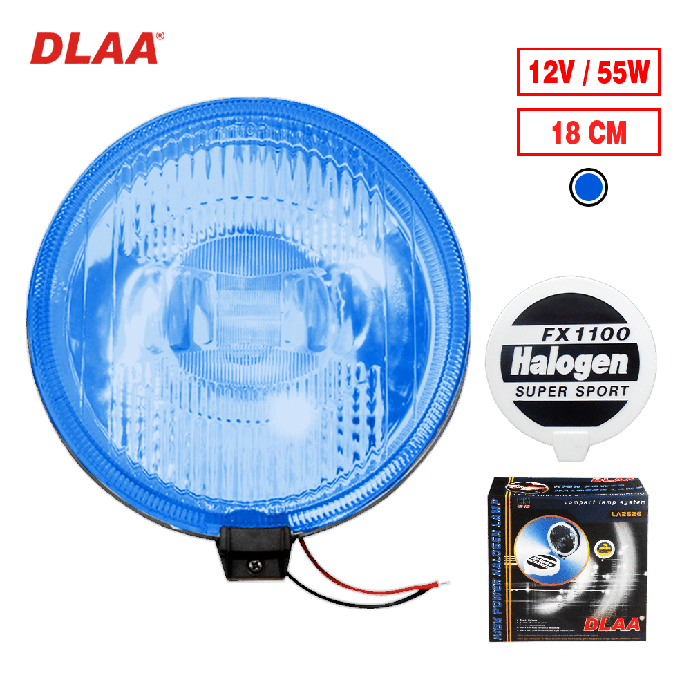 NEBLINERO REDONDO H3 12V 55W 18CM FX1100 AZUL