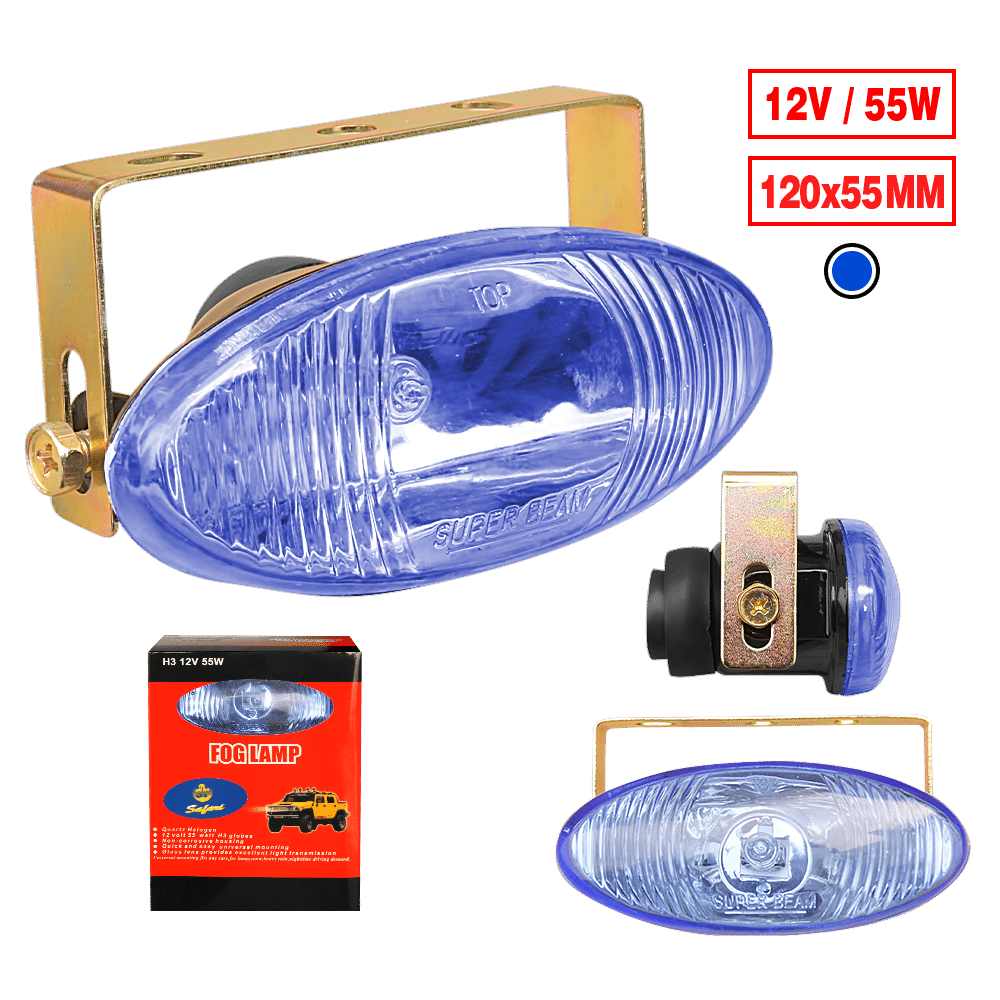 NEBLINERO OJO DE GATO 12V AZUL