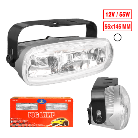 NEBLINERO ALUM DOBLE FOCO 14.5X5CM 12V CLARO