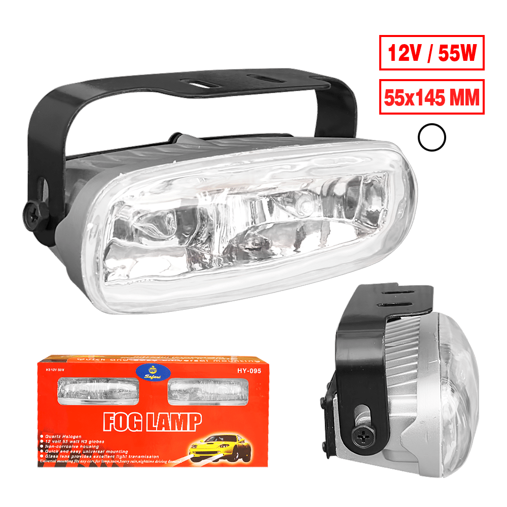 NEBLINERO ALUM DOBLE FOCO 14.5X5CM 12V CLARO