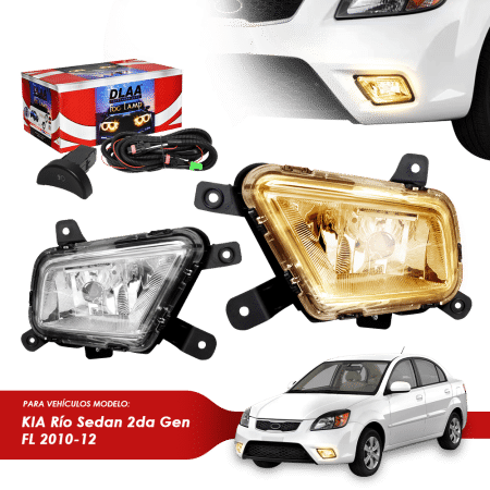 NEBLINERO SET COMPLETO KA RIO SEDAN 2DA GEN FL 2010-12
