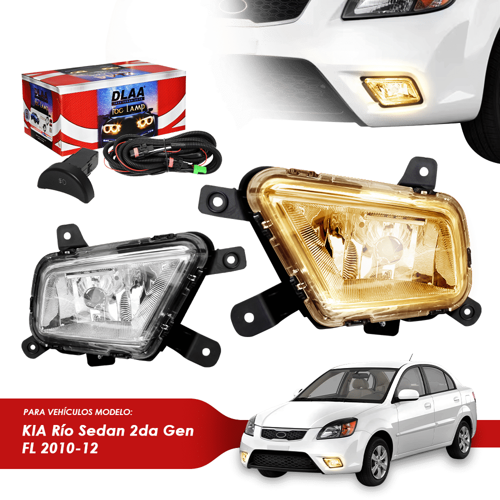 NEBLINERO SET COMPLETO KA RIO SEDAN 2DA GEN FL 2010-12