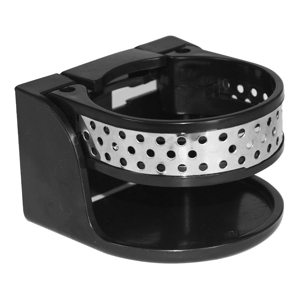 PORTA VASOS NEGRO/CROMADO