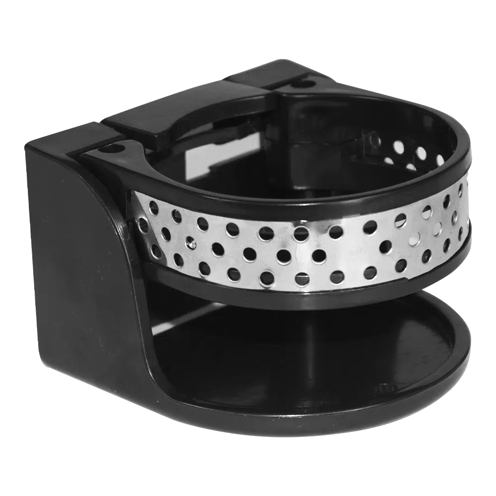 PORTA VASOS NEGRO/CROMADO