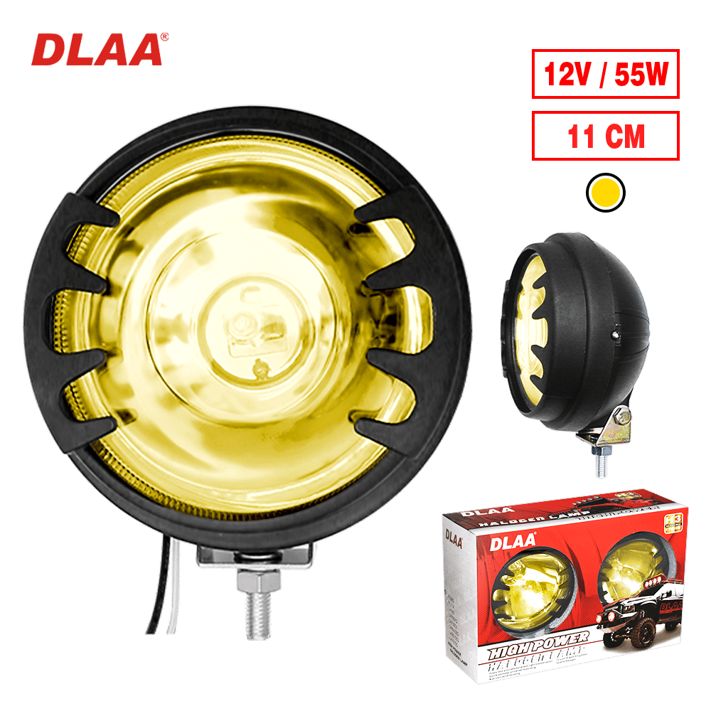 NEBLINERO REDONDO 4.5PULG (11CM) H3 12V 55W AMBAR