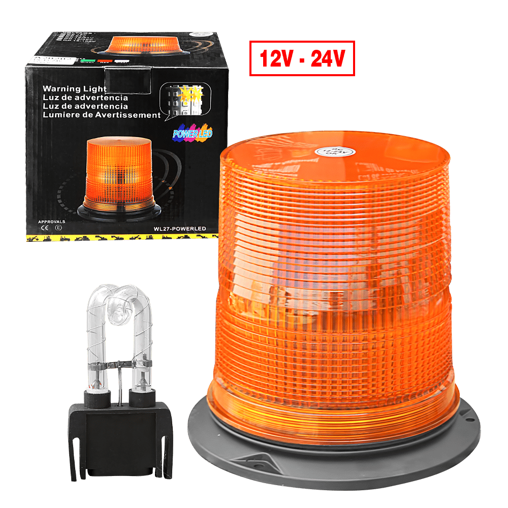 LUZ DE EMERGENCIA XENON 12-24V AMBAR 2 FUNCIONES