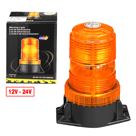LUZ ADVERTENCIA XENON 12V-80V AMBAR