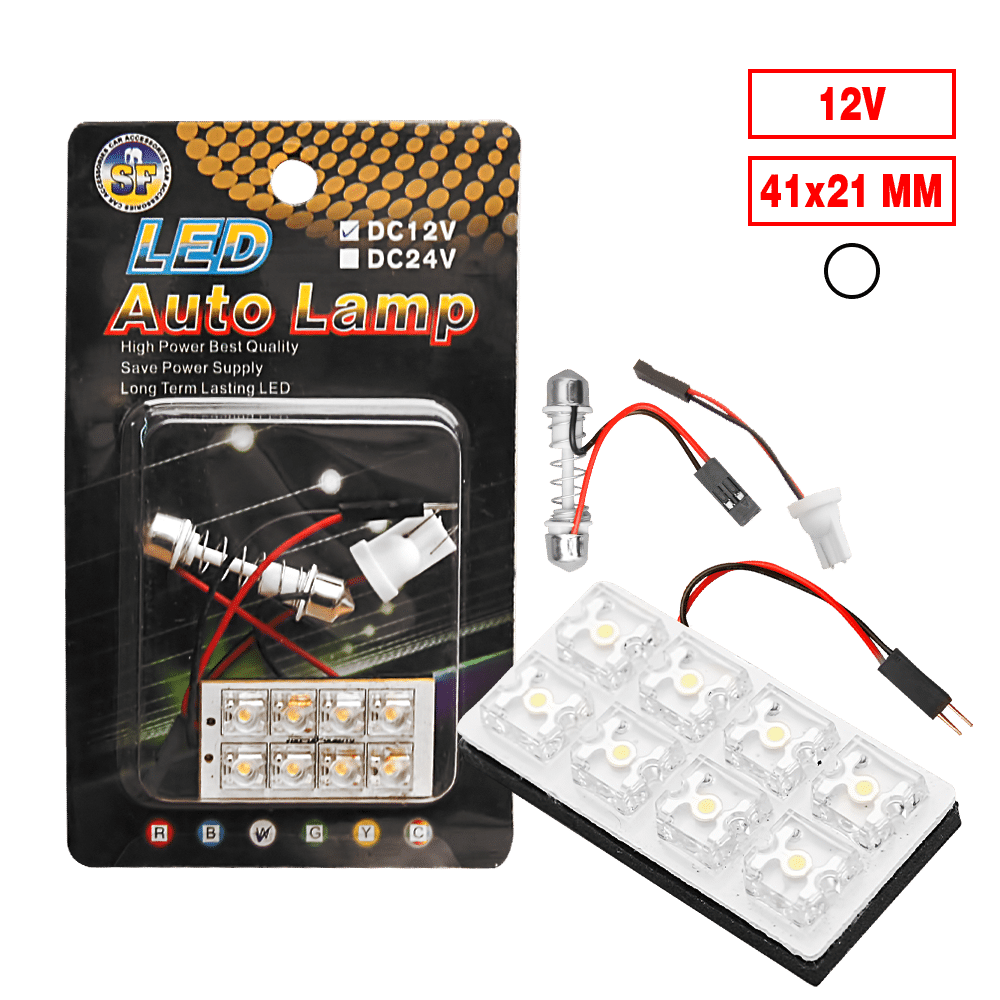 FOCO LED 12V 41X21MM-8FLUX BLANCO