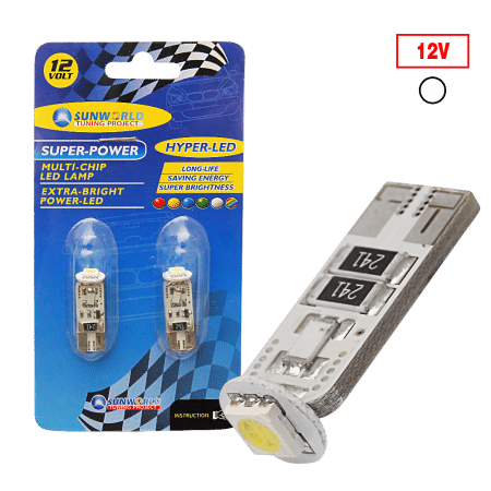 FOCO LED CANABUS T10-SMD/5050 12V BLANCO S/M