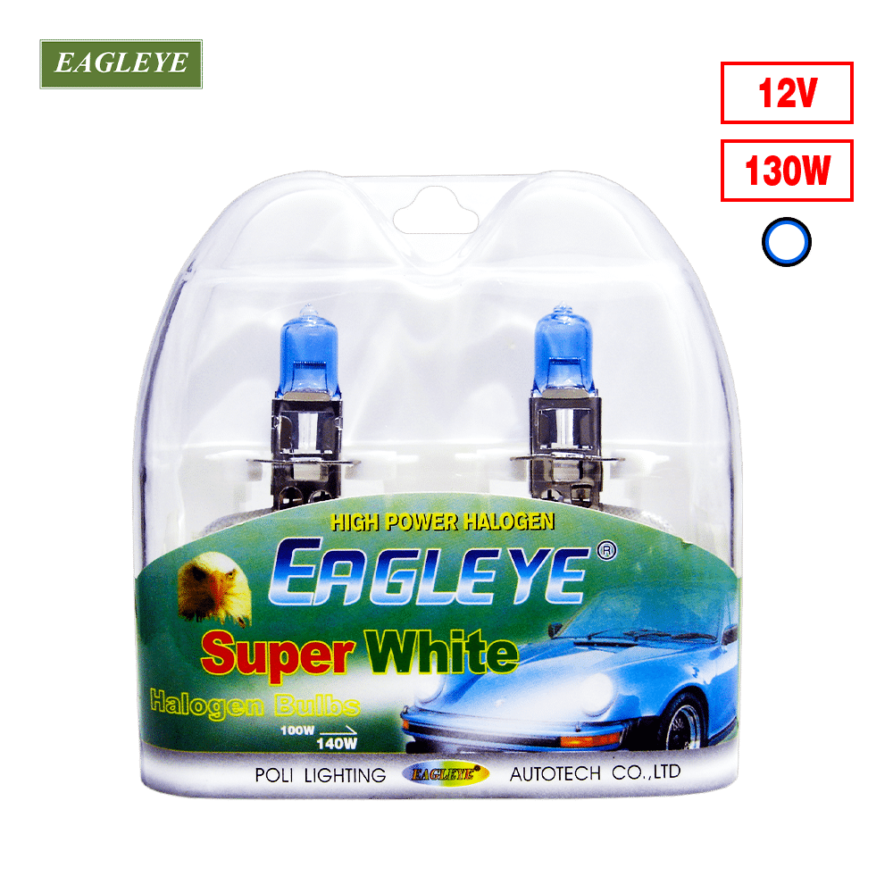 FOCO HALOGENO H3 12V 130W SUPER WHITE X2PZS