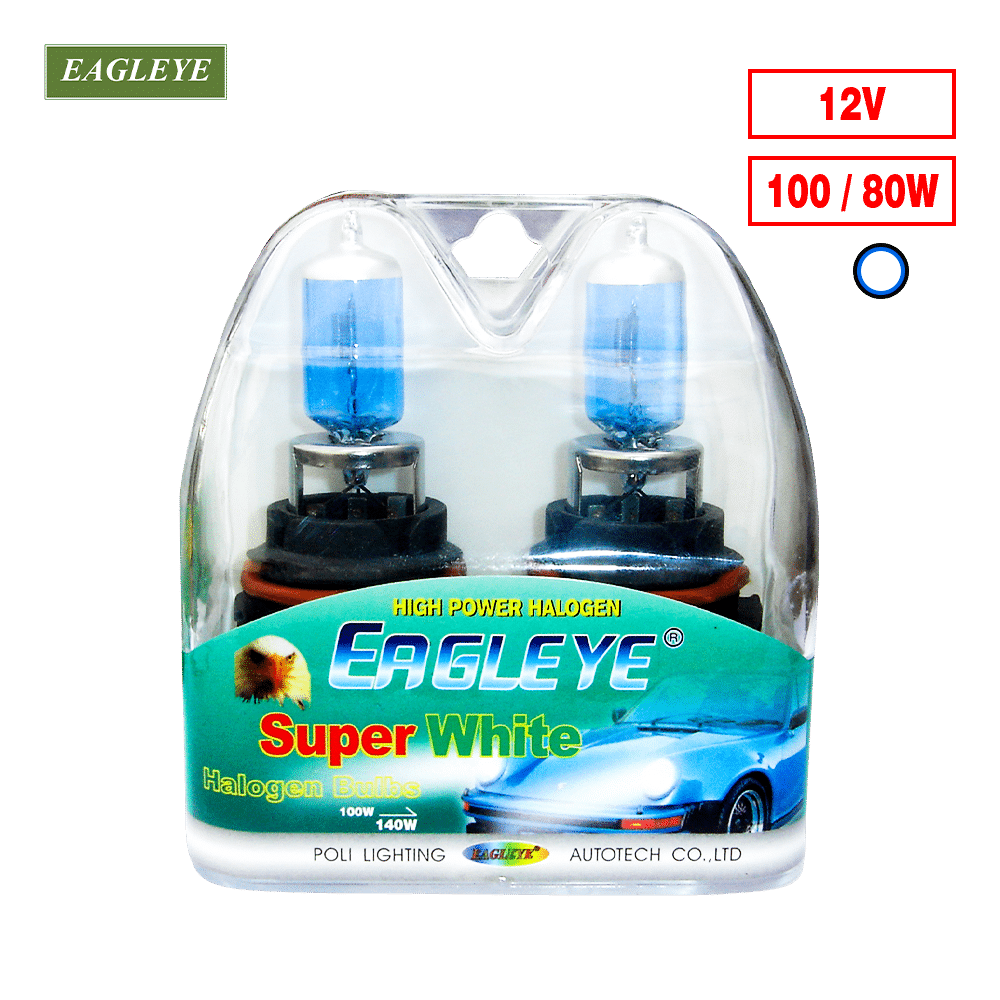 FOCO HALOGENO 9004 12V 100/80W HB1 SUPER WHITE X2P