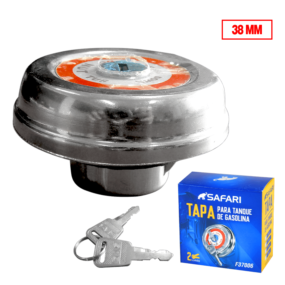 TAPA DE TANQUE DE GASOLINA 38MM C/LLAVE
