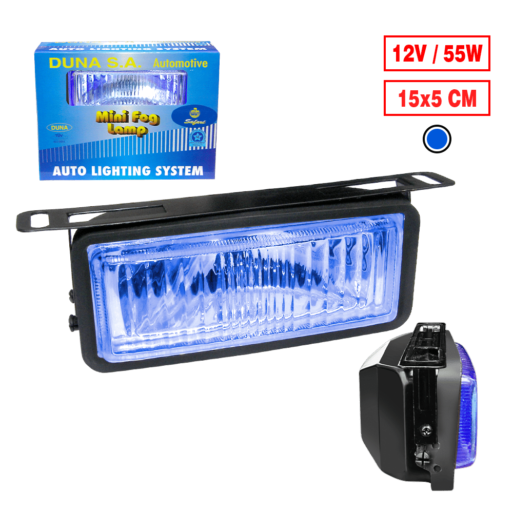 NEBLINERO RECTANGULAR 15CM 12V AZUL