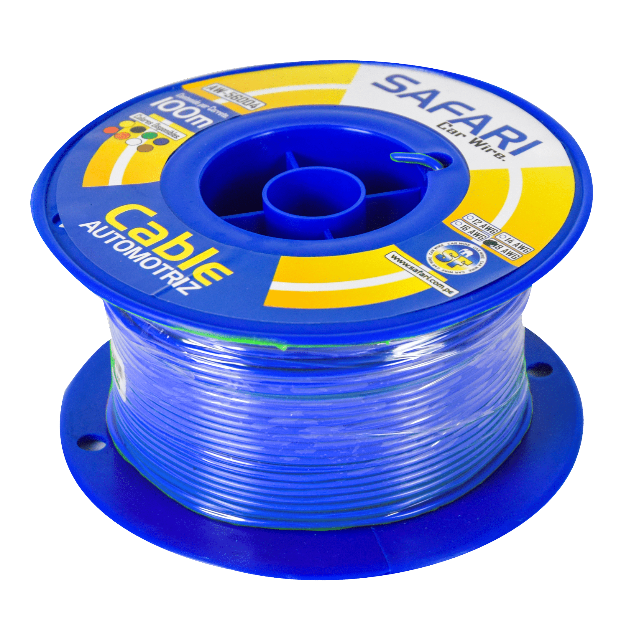 CABLE AUTOMOTRIZ 18AWG COBRE 0.19X10-100M AZU
